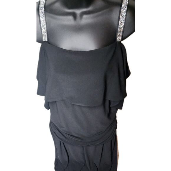 R&M Richards Womens Embellished Wide-Leg Cold-Shoulder Jumpsuit Plus Size 18 W. - Picture 5 of 14